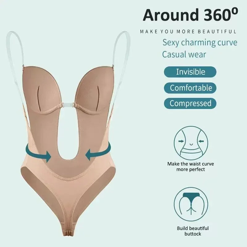 ¡Logra una silueta perfecta con nuestro body moldeador con escote!