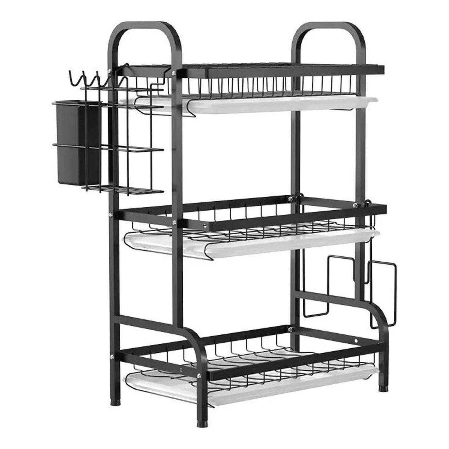 Organizador de tres niveles para Secar Platos y Utensilios