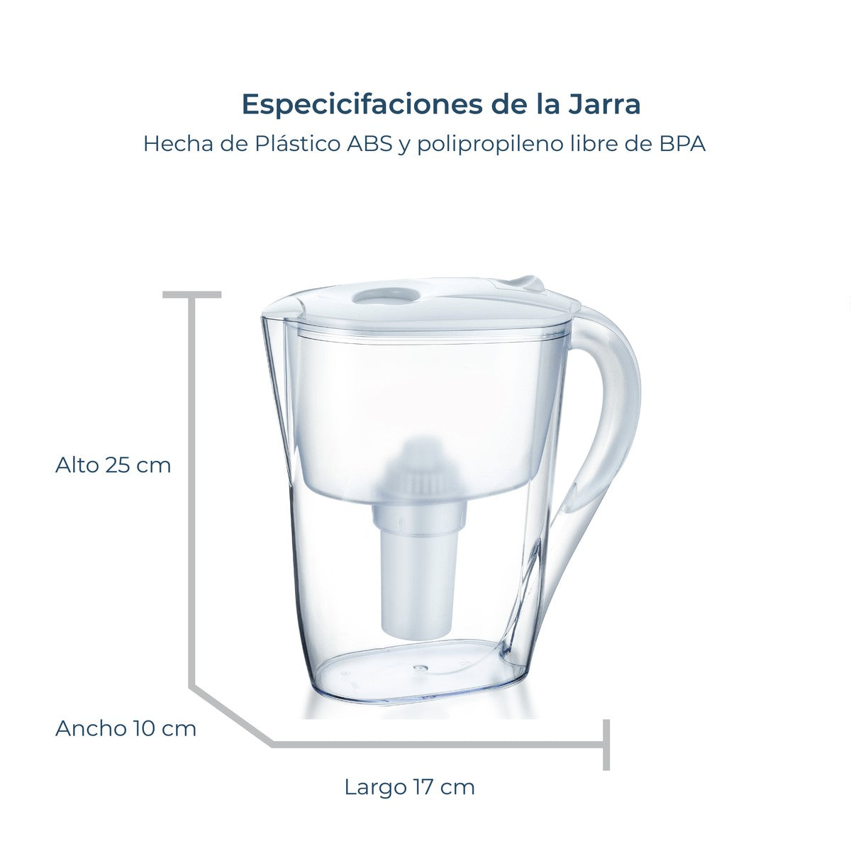 Fabulosa Jarra Purificadora De Agua 2.6 litros