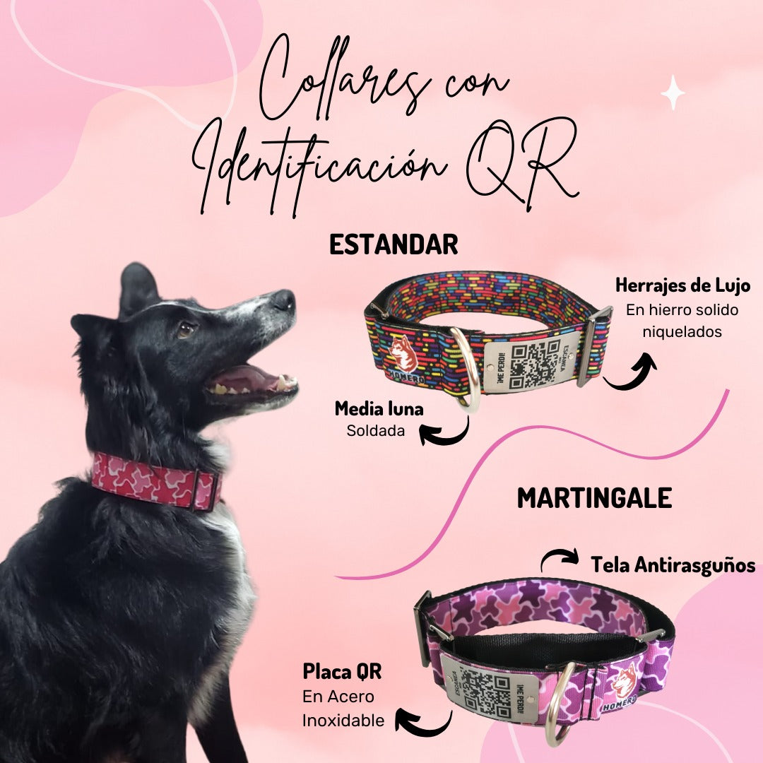 ¡Novedoso!  Collar con identificación QR